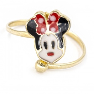 Bijuterii aur galben 14 K inel copii colectie noua model MINNIE