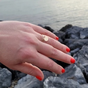 Bijuterii aur galben 14 K inele colectii noi model BANUT R 16 - Img 3