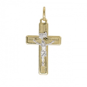 Bijuterii aur galben 14 K pandantiv colectie noua ITALIA model CRUCE