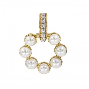 Bijuterii aur galben 14 K Set colectie noua ITALIA model PERLUTE - Img 2
