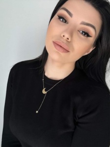 Bijuterii aur galben lant cu pandantiv colectie noua model SEMILUNA SI STEA