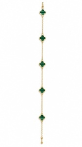 Bratara aur galben 14 K colectie ITALIA model FLOARE - Img 2