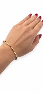 Bratara aur galben 14 K colectie ITALIA model RASUCIT - Img 3
