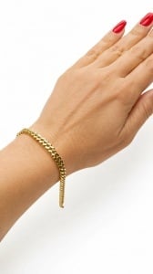 Bratara aur galben 14 K colectie ITALIA model ZA IN ZA