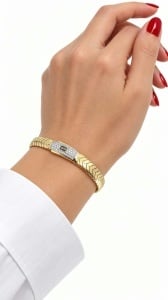 Bratara aur galben 14 K colectie ITALIA