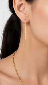 Cercei aur galben 14 K colectie ITALIA model BILUTE