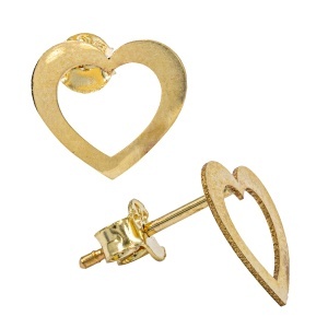 Cercei aur galben 14 K colectie ITALIA model INIMA - Img 2