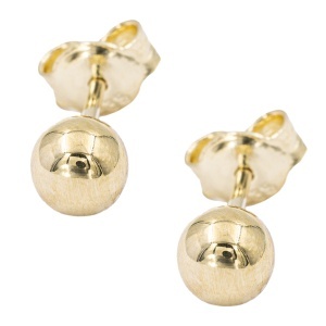 Cercei aur galben 14 K model BILUTA 0.4 cm