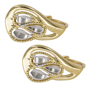 Cercei aur galben 14 K model LACRIMA