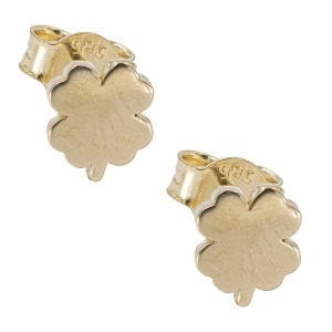Cercei aur galben 14 K model TRIFOI