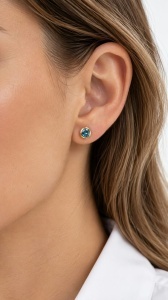 Cercei din aur 14 K colectie noua ITALIA model PIETRICICA - BLUE