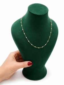 Colier aur galben 14 K colectie ITALIA model WHITE - Img 2