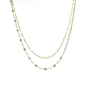 Colier aur galben 14 K colectie ITALIA model ZA IN ZA - Img 2