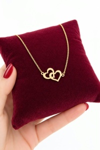 Lant cu pandantiv aur galben 14 K colectie GRECIA model INIMA - Img 2