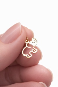 Pandantiv din aur 14 K model ELEFANT