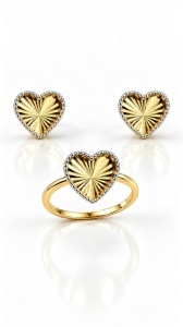 Set aur galben 14 K colectie noua ITALIA model INIMA