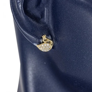 Bijuterii aur galben 14 K cercei colectie noua model LEBADA - Img 4