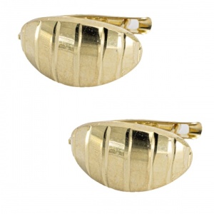 Bijuterii aur galben 14 K cercei colectie noua model OVAL