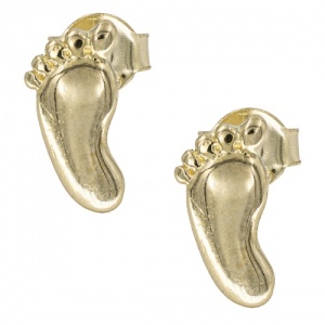 Bijuterii aur galben 14 K cercei colectie noua model PICIORUSE