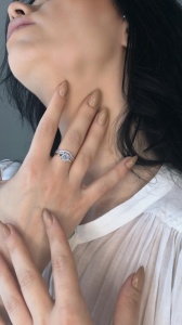 Bijuterii aur galben 14 K inel colectie noua model ABSTRACT