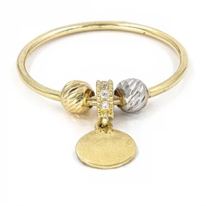 Bijuterii aur galben 14 K inel colectie noua model CHARM - BANUT - Img 3