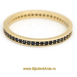 Bijuterii aur galben 14 K inel colectie noua model ETERNITY R 11