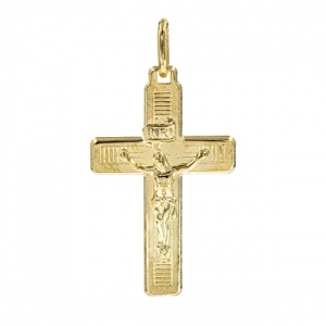 Bijuterii aur galben 14 K pandantiv colectie noua ITALIA model CRUCE
