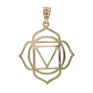 Bijuterii aur galben 14 K pandantiv colectie noua model CHAKRA RADACINA- MULADHARA