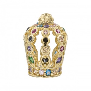 Bijuterii aur galben 14 K pandantiv colectie noua model CHARM - COROANA REGALA