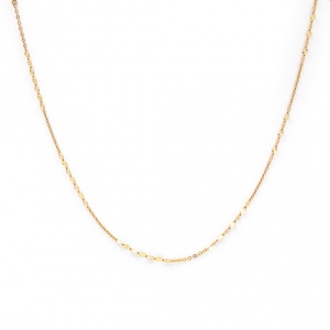 Bijuterii aur roz 14 K lant colectie noua 55 cm