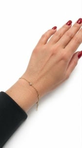Bratara aur galben 14 K colectie ITALIA model ASPIRINA