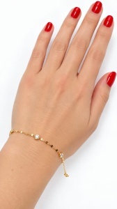 Bratara aur galben 14 K colectie ITALIA model ASPIRINA