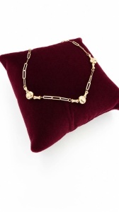 Bratara aur galben 14 K colectie ITALIA model BILUTA SATINATA - Img 3