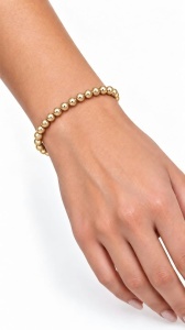 Bratara aur galben 14 K colectie ITALIA model BILUTE - Img 5