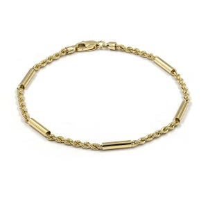 Bratara aur galben 14 K colectie ITALIA model FRANGHIUTA