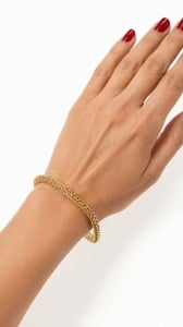 Bratara aur galben 14 K colectie ITALIA model FRANGHIUTA - Img 2