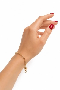 Bratara aur galben 14 K colectie ITALIA model ZA IN ZA - Img 2
