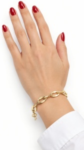 Bratara aur galben 14 K colectie ITALIA model ZA IN ZA