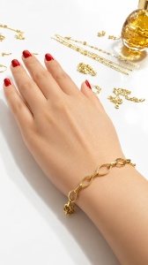 Bratara aur galben 14 K colectie ITALIA model ZALUTE