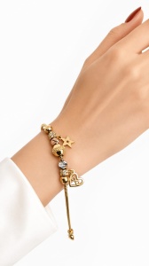 Bratara din aur 14 K model CHARM STEA