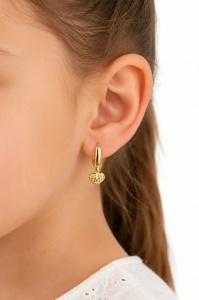 Cercei aur galben 14 K colectie ITALIA model INIMA