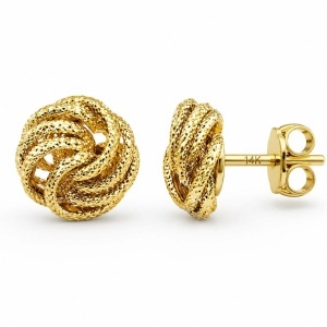 Cercei aur galben 14 K colectie ITALIA model TURBAN