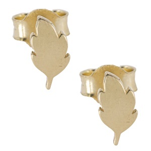 Cercei aur galben 14 K model FRUNZA