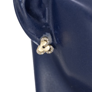 Cercei aur galben 14 K model GEOMETRIC - Img 3