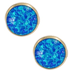 Cercei aur galben 14 K model ROTUND