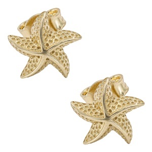Cercei aur galben 14 K model STEA DE MARE