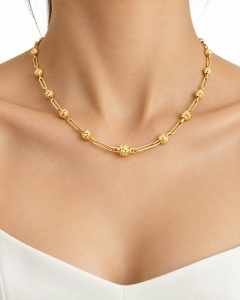 Colier aur galben 14 K colectie ITALIA model BILUTE