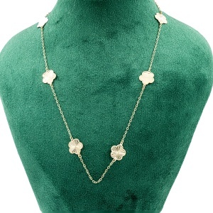 Colier aur galben 14 K colectie ITALIA model FLOARE - Img 2