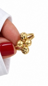 Inel aur galben 14 K colectie noua model BILUTE - Img 2