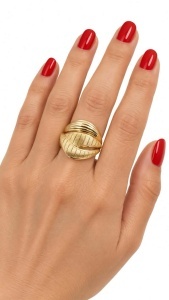 Inel aur galben 14 K colectie noua model FANTEZIE